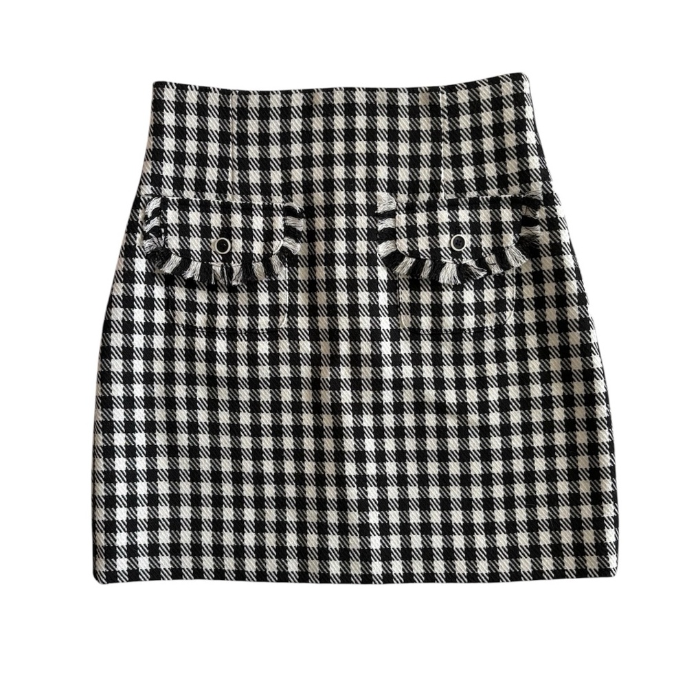 TYLER BOE ASHLEY Check Skirt Black/White NWT - Picture 6 of 15